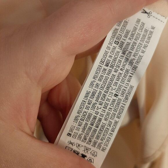 English Factory Cream Floral Dress sz M - Picture 5 of 6